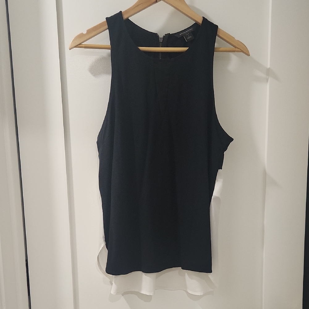 Banana Republic Black and White Tank Top